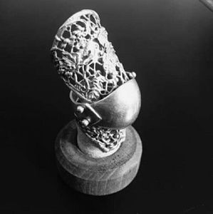 Baroque Armor Ring / 100% Sterling Silver